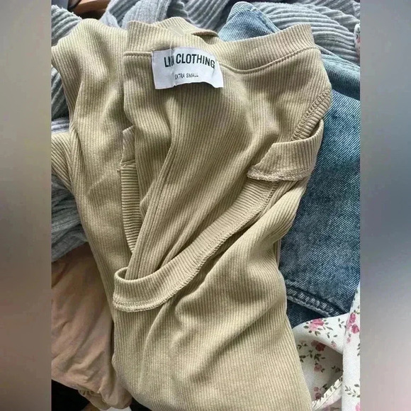 LNA Ribbed Midi Dress - Picture 2 of 2